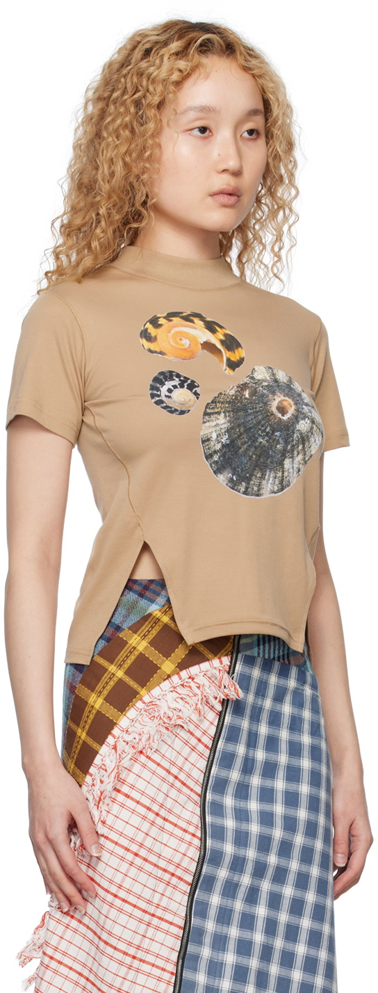 Song for the Mute Tan Split T-Shirt