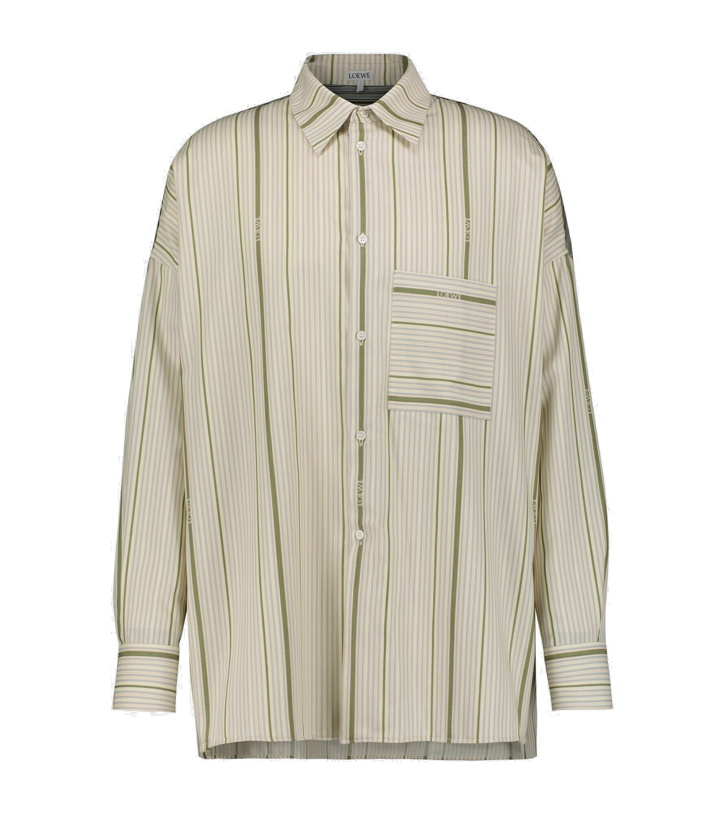 Photo: Loewe - Long-sleeved patchwork shirt