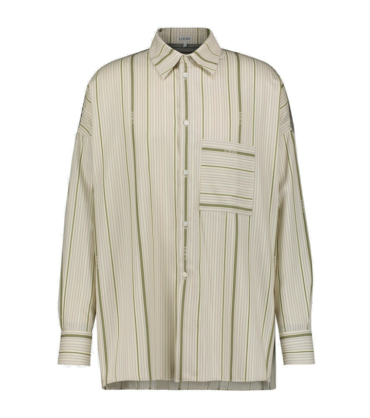 Photo: Loewe - Long-sleeved patchwork shirt