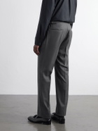 Thom Sweeney - Tapered Pleated Wool-Twill Suit Trousers - Gray