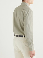 Loro Piana - Andre Ginestra Garment-Dyed Cotton Shirt - Brown