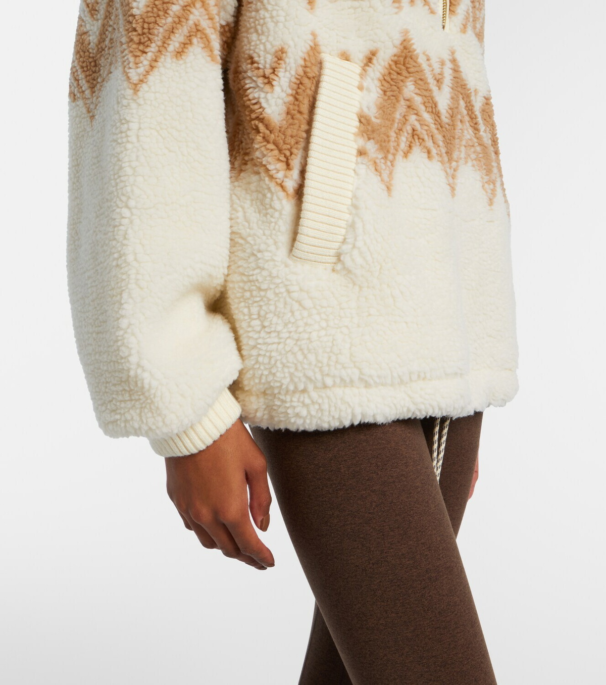Varley Hendrik jacquard teddy jacket