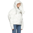 Chen Peng White Short Quilted Puffer Jacket