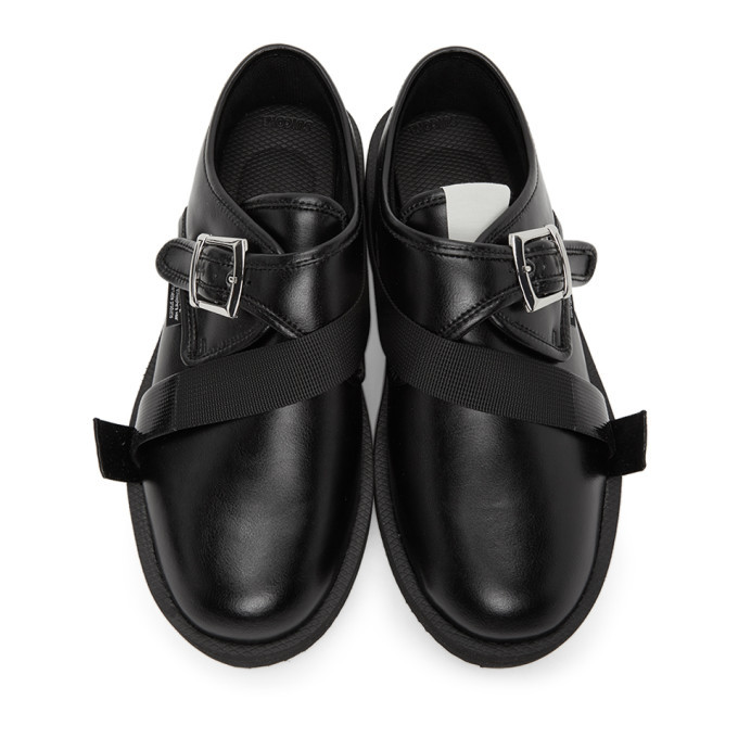 N.Hoolywood Black Suicoke Edition Monk Strap Shoes N.Hoolywood