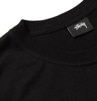 Stüssy - Logo-Print Cotton-Jersey T-Shirt - Black