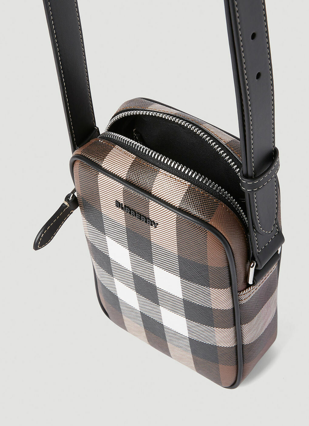 Burberry Men's Paddy Check Motif Crossbody Bag Messenger