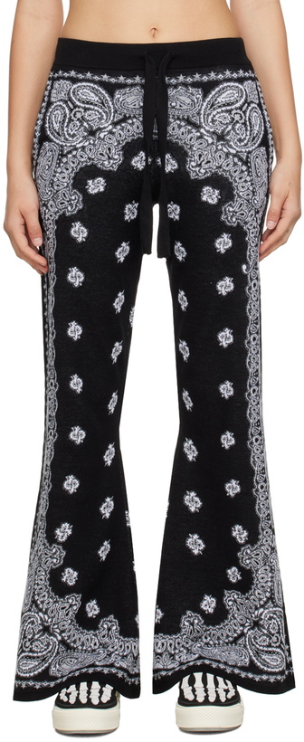 Photo: AMIRI Black Bandana Lounge Pants