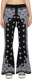 AMIRI Black Bandana Lounge Pants