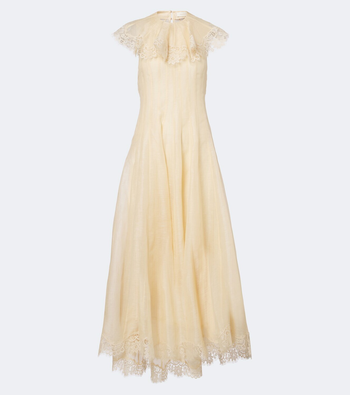 Zimmermann Ascent Flutter linen and silk cocktail dress