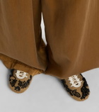 Dries Van Noten Embellished canvas sneakers