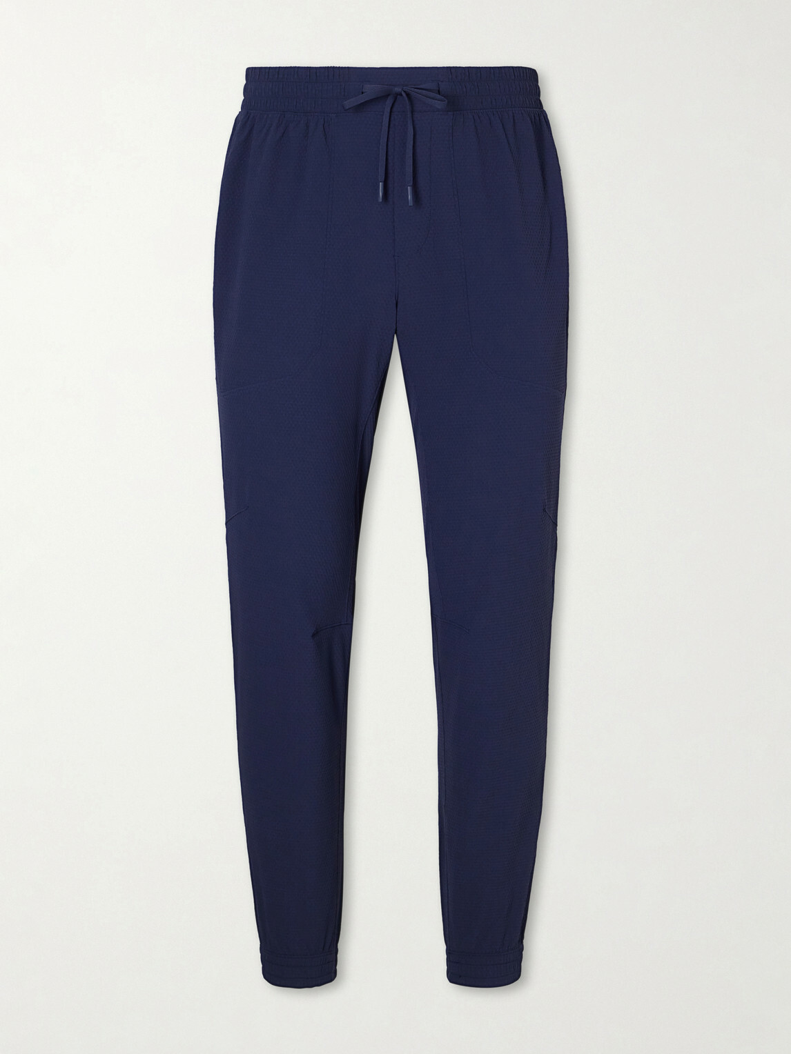 Lululemon - Licence to Train Tapered Stretch Recycled Waffle-Knit Joggers - Blue
