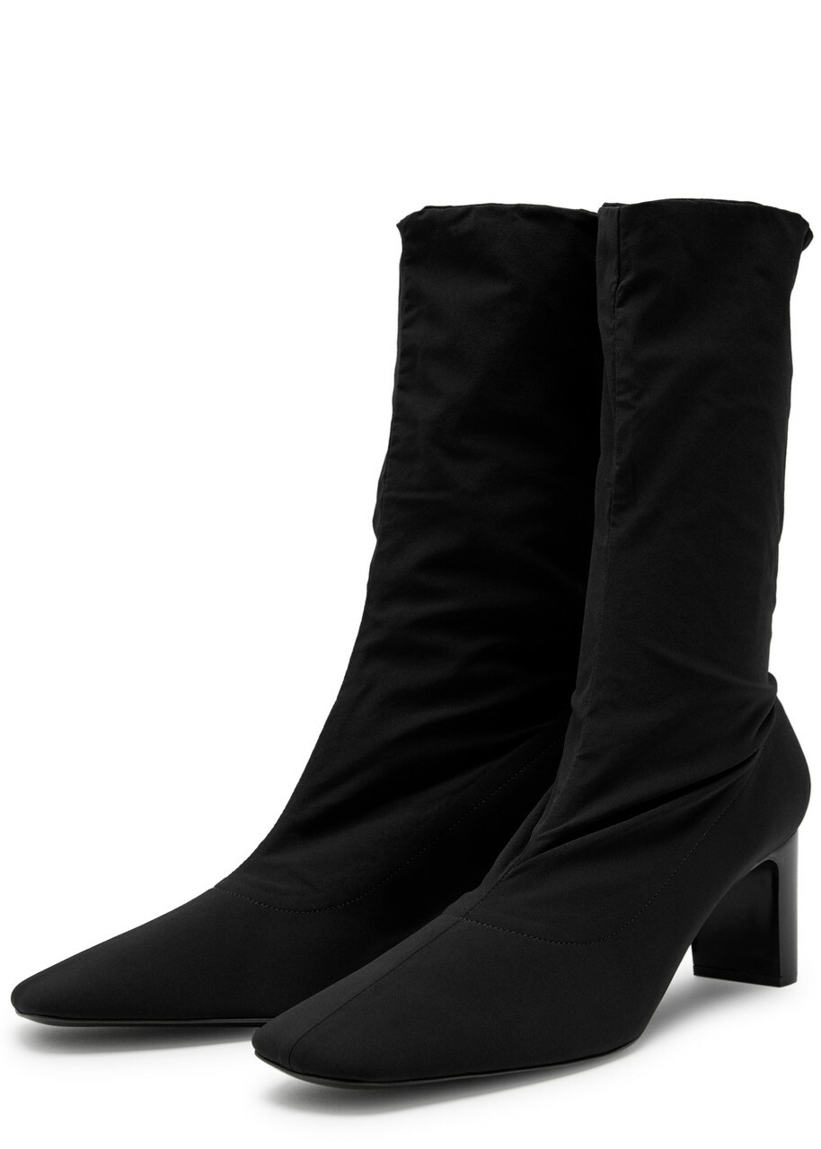 The Row Felice Stretch-neoprene Boots Black