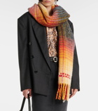 Isabel Marant Firny checked wool-blend scarf
