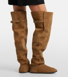 Christen Big Boot suede over-the-knee boots