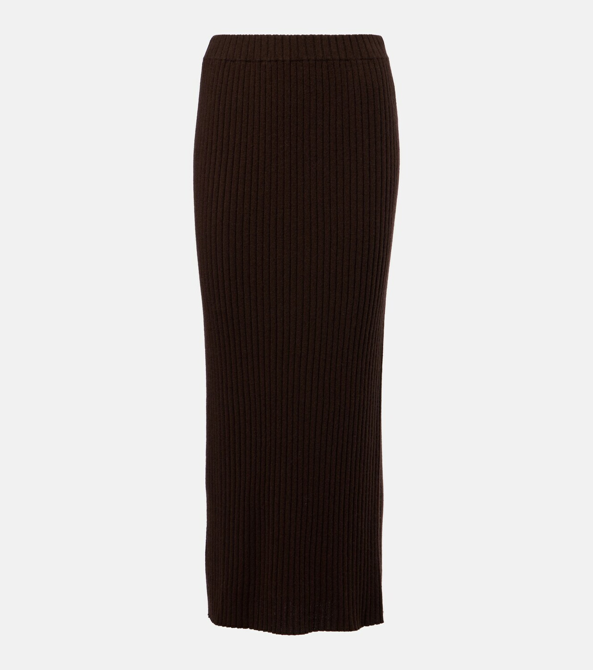 Jardin des Orangers Ribbed-knit cashmere maxi skirt