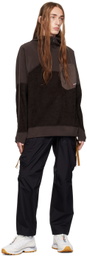 F/CE.® Brown Paneled Sweater