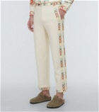 Bode Prisma embroidered cotton pants