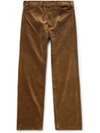 L.E.J - Straight-Leg Cotton-Corduroy Trousers - Brown