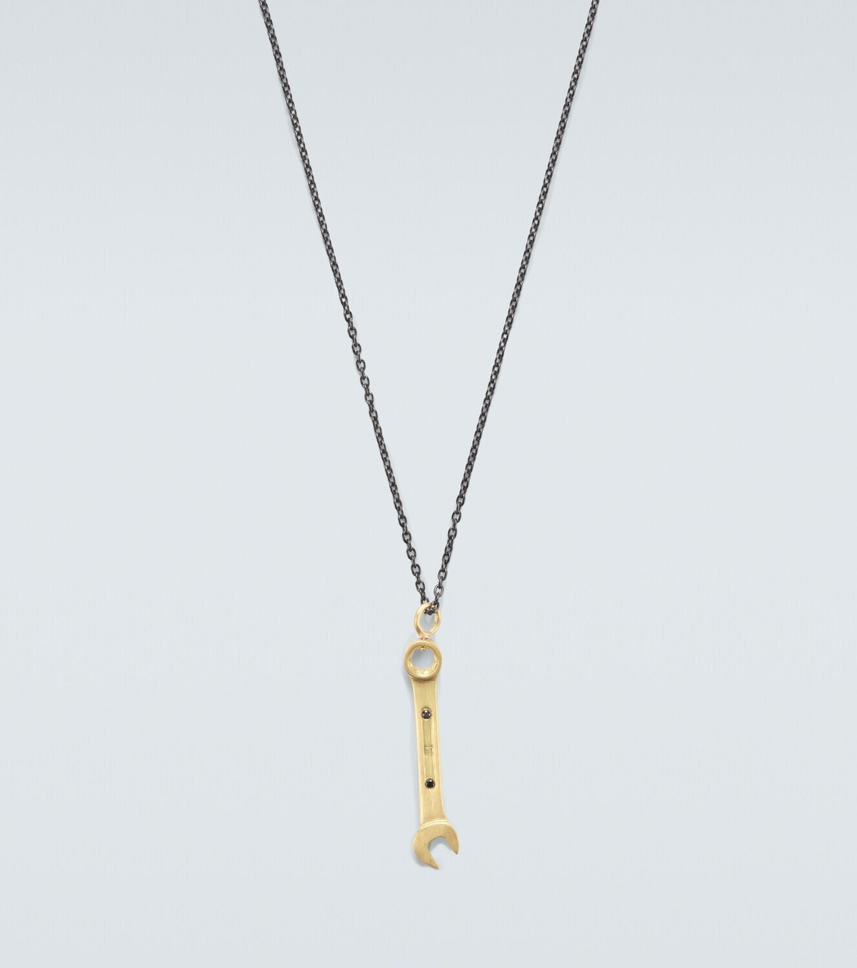 Ileana Makri Divine Mechanics 18kt gold pendant necklace with diamonds