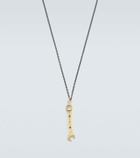 Ileana Makri Divine Mechanics 18kt gold pendant necklace with diamonds