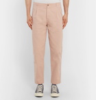 Folk - Assembly Tapered Cotton-Canvas Trousers - Men - Pink