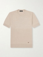 Dolce&Gabbana - Linen-Blend T-Shirt - Neutrals