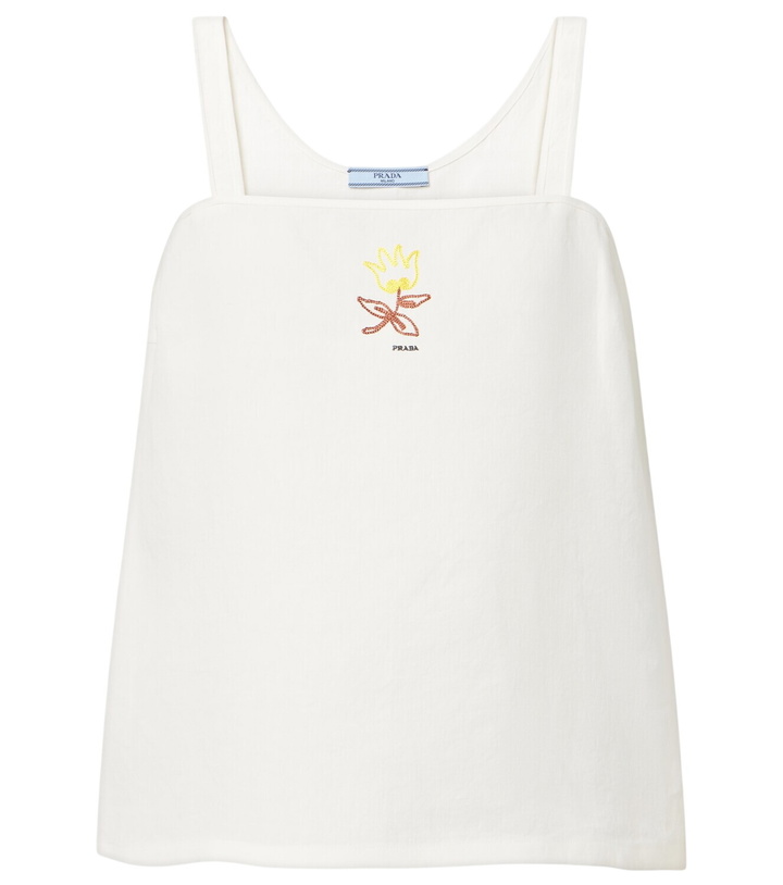 Photo: Prada Logo tank top