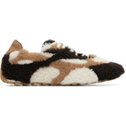 Bottega Veneta Brown & Off-White Orbit Flash Sneakers