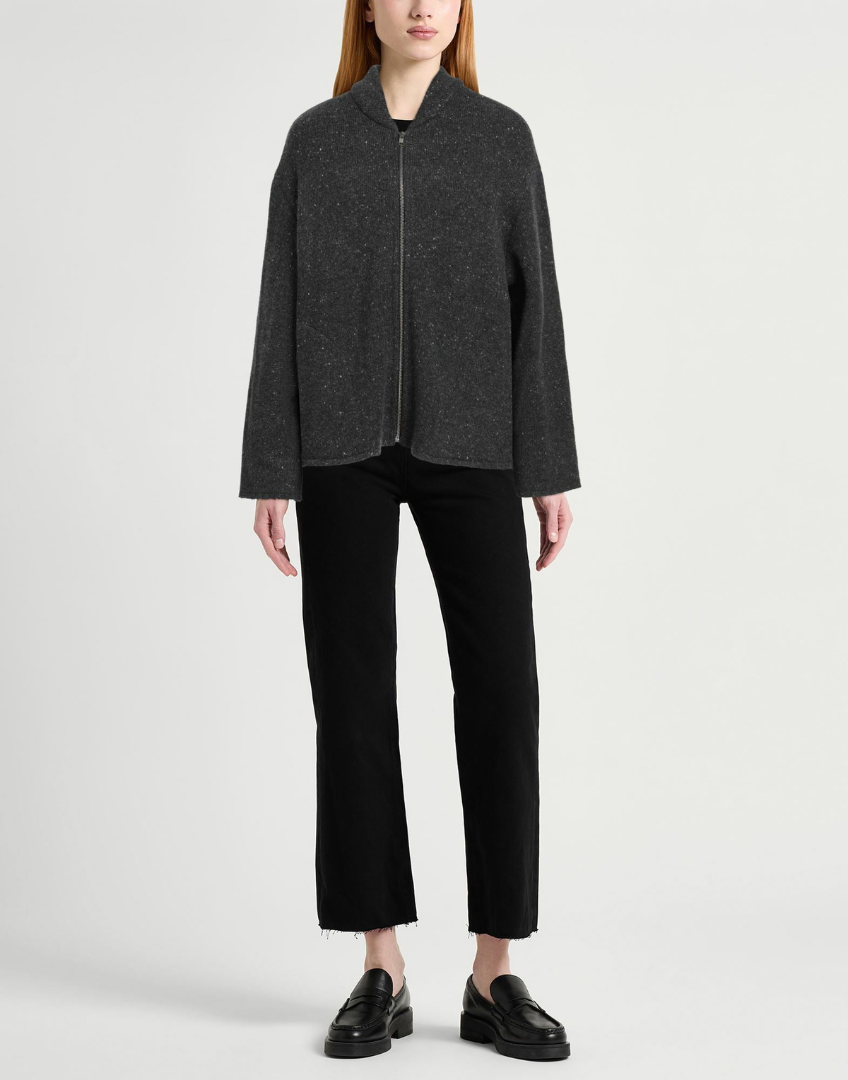 The Elder Statesman Womens Cardigan Charcoal