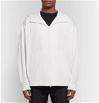 Y-3 - Logo-Print Loopback Cotton-Jersey Zip-Up Hoodie - Men - White