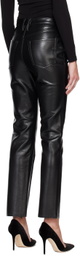 FRAME Black 'Le High 'N' Tight' Leather Pants