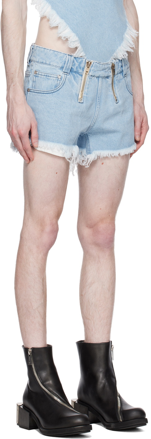 GmbH Blue Rim Denim Shorts
