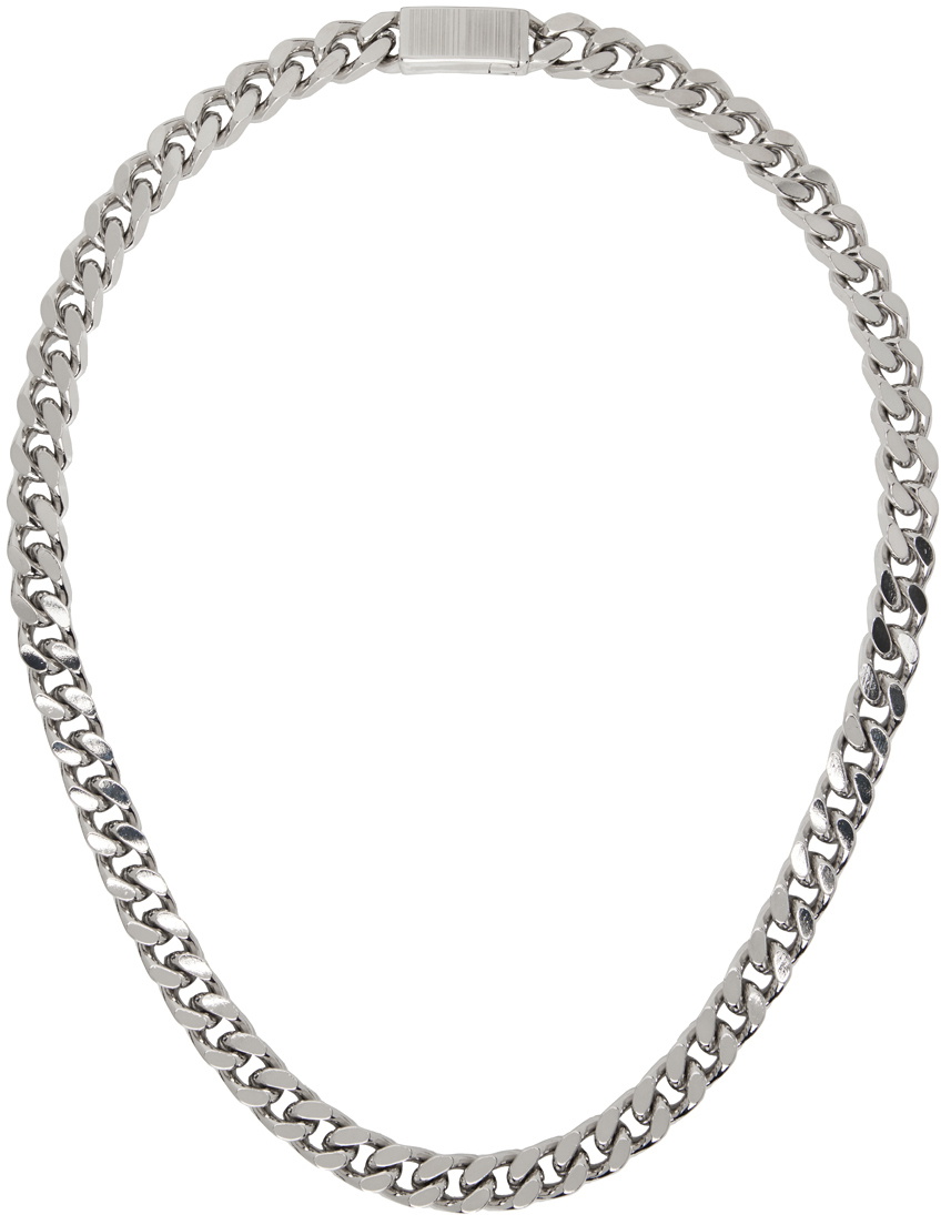 VTMNTS Silver Barcode Necklace