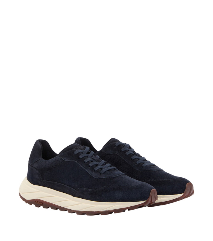 Photo: Fedeli Suede-trimmed sneakers