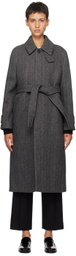Dunst Gray Belted Coat