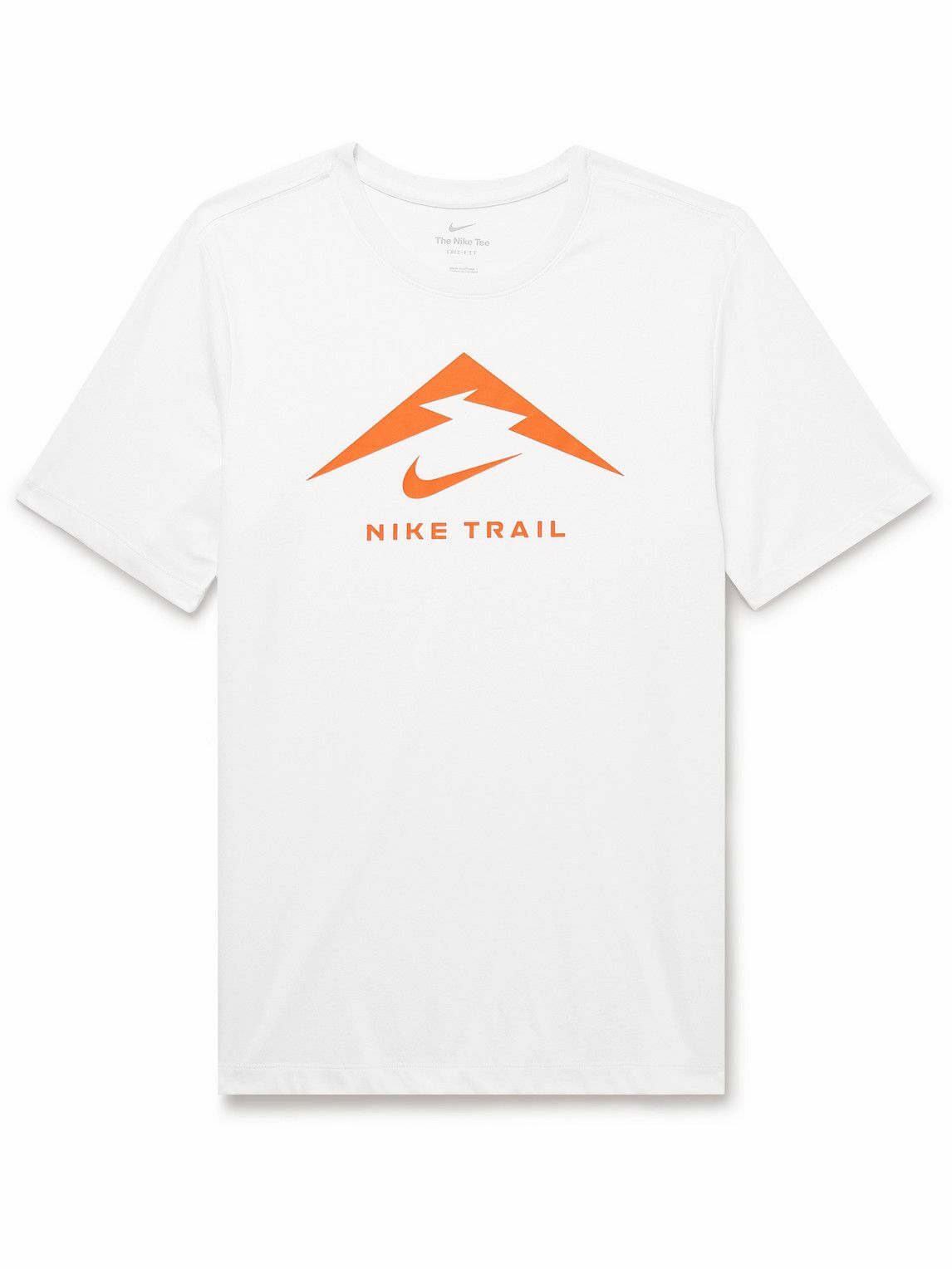 Nike Running - Trail Logo-Print Dri-FIT T-Shirt - White Nike