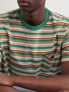 Beams Plus - Striped Cotton-Jersey T-Shirt - Green