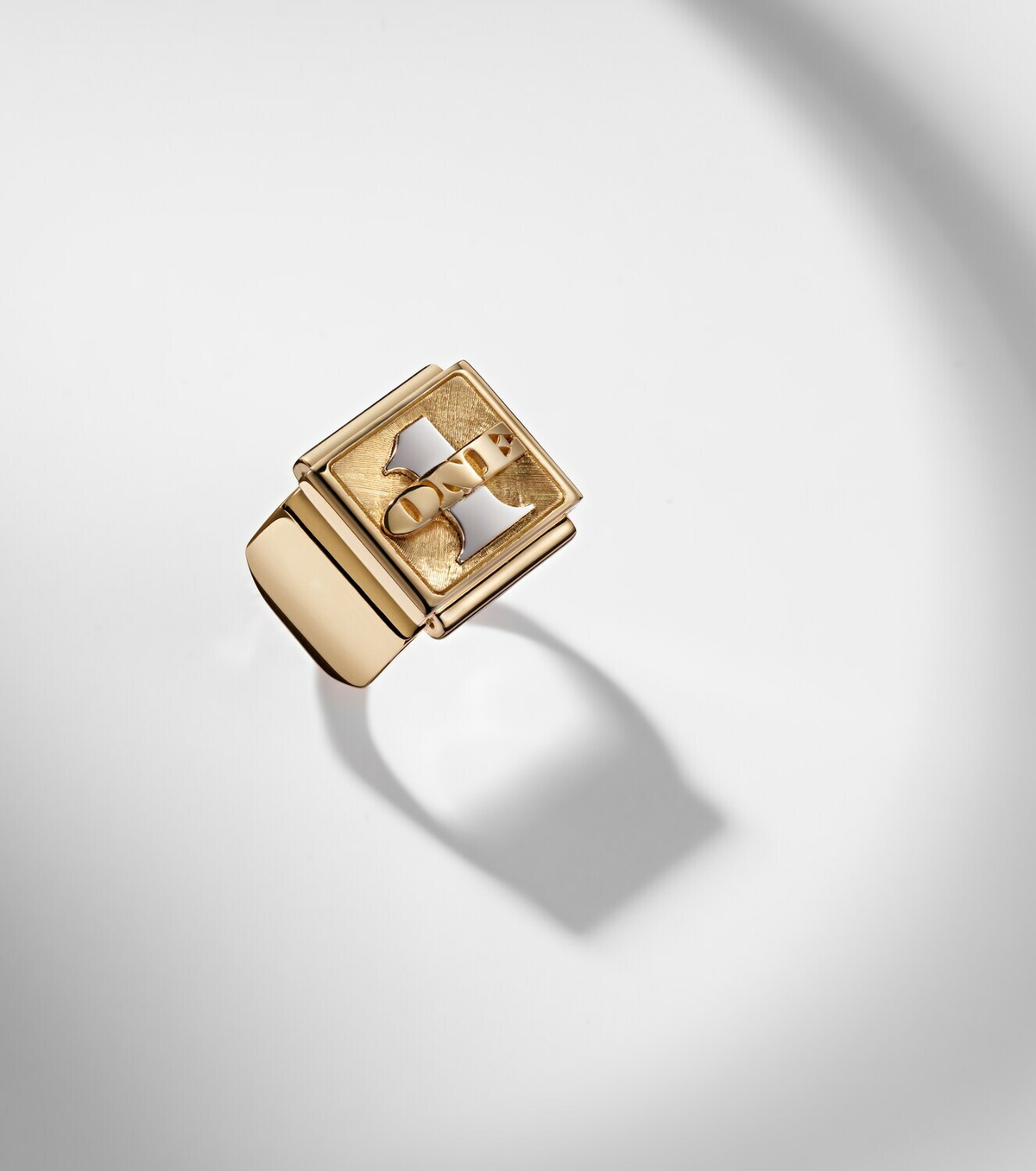 Marie Lichtenberg Buck Small 18kt yellow and white gold ring