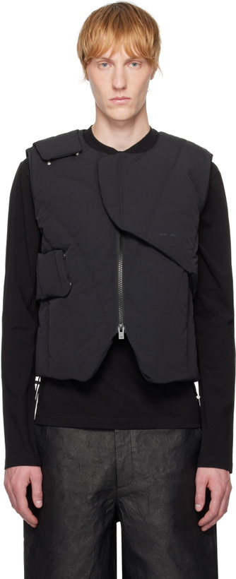 Photo: HELIOT EMIL Black Layered Down Vest