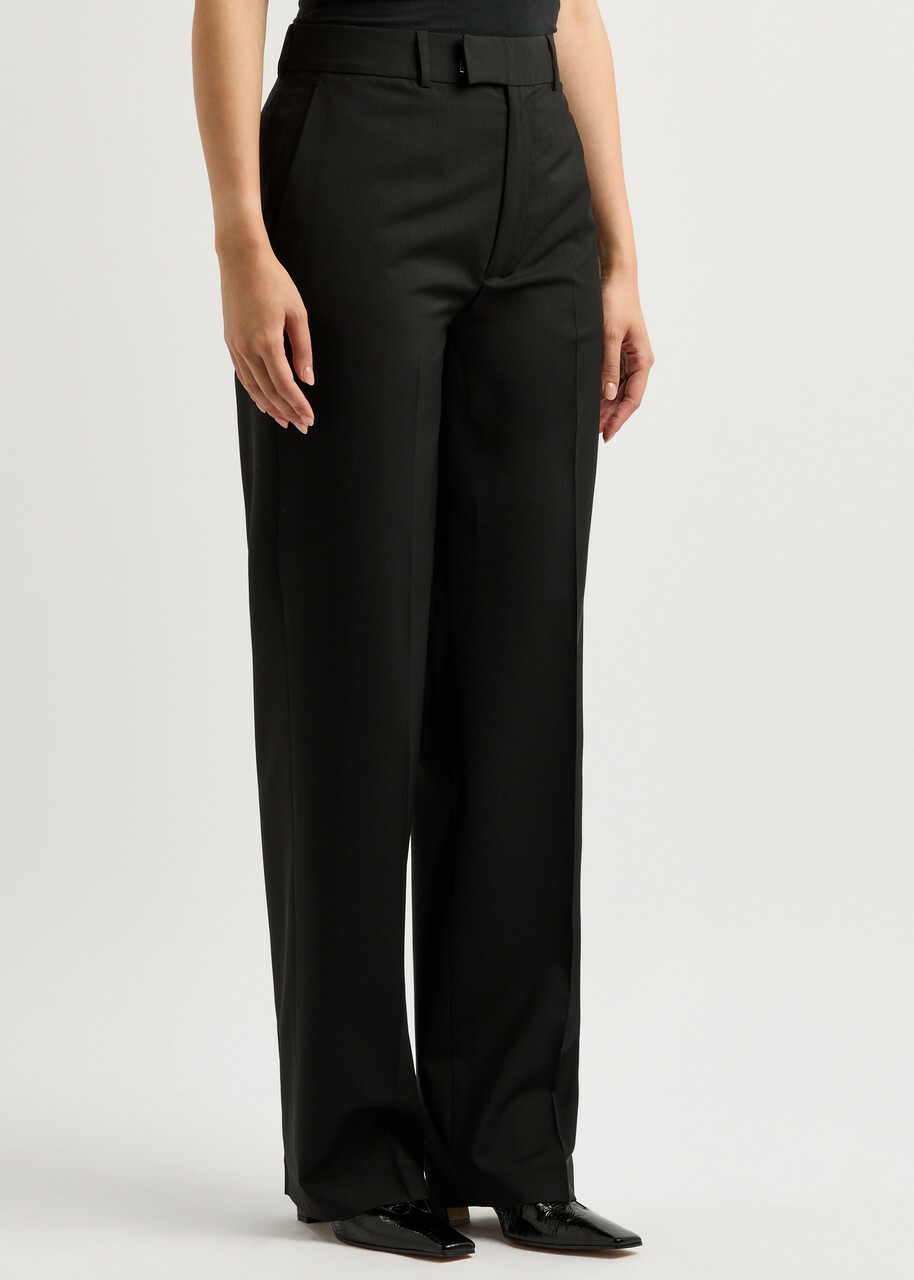 Rohe - Rohe A-Line Suede Skirt in Black 42 / 10 US - Hampden Clothing