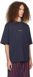 Marni Navy Printed T-Shirt