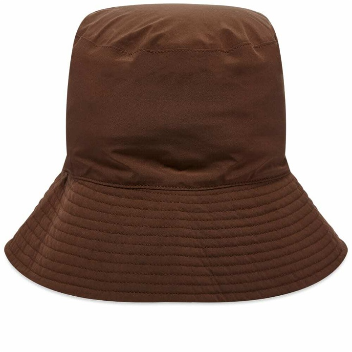 Photo: K-Way x Engineered Garments Boonie Hat in Brown Moro