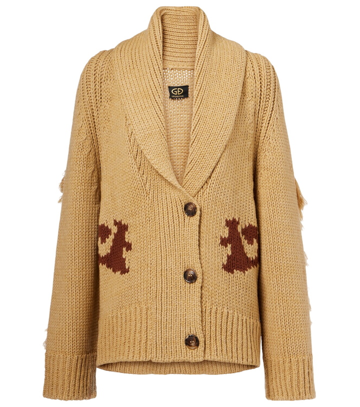 Photo: Goldbergh Nora intarsia wool-blend cardigan