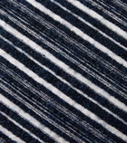 The House of Lyria Cornelius wool and cotton striped cushion