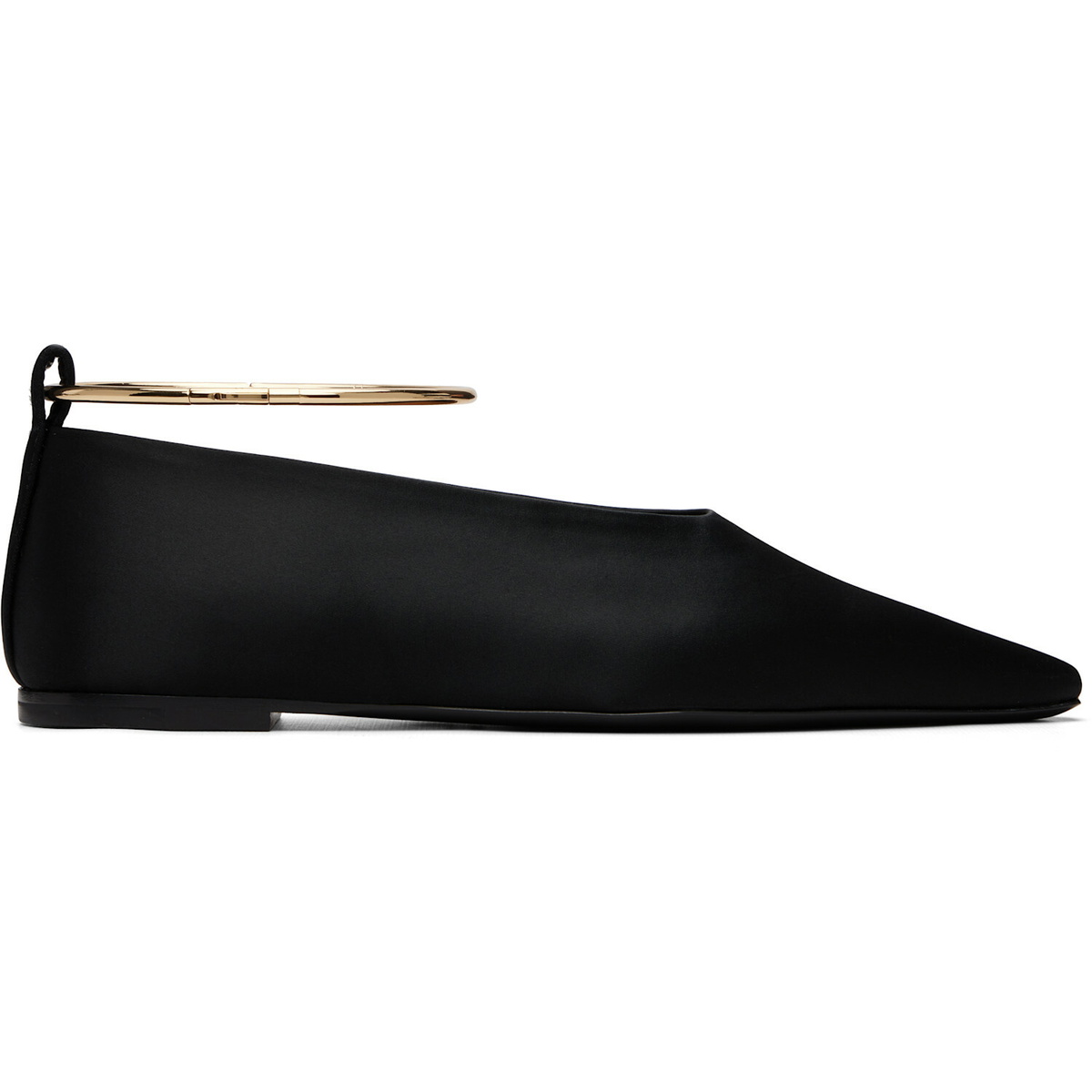 Jil Sander Black Ring Ballerina Flats
