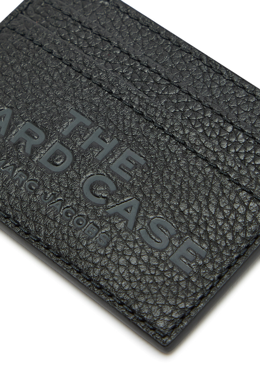 Marc Jacobs The Card Case Grained Leather Card Holder - Black - One Size