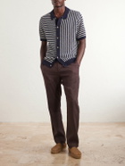 Onia - Striped Knitted Linen Shirt - Blue