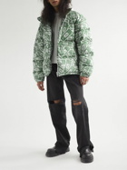 VETEMENTS - Quilted Padded Printed Shell Down Jacket - Green