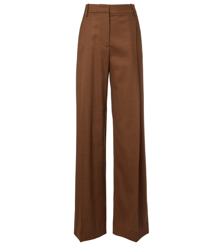 Photo: Oscar de la Renta Virgin wool wide-leg pants