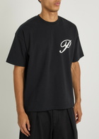 Picante Gallery Logo Cotton T-shirt Black
